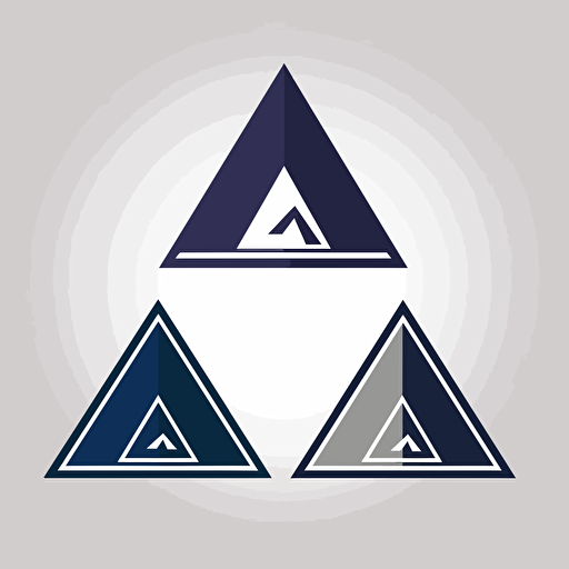 A minimalist logo for an insurance claims company, featuring a navy blue, grey, and white color scheme with emphasis on accuracy and precision. The logo will consist of a simple, geometric shape that conveys a sense of reliability and trust. It will be displayed on a white background and executed as a vector illustration, using Adobe Illustrator or a similar software,