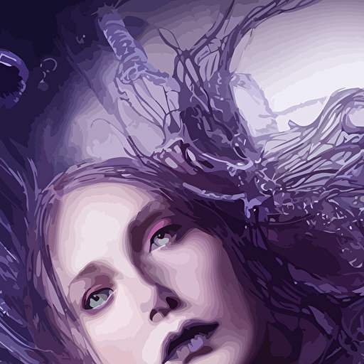 close portrait face beautiful gloomy gothic princess epic angle pose symmetrical artwork 3d depth field blurred background cybernetic jellyfish female face skull phoenix bird translucent nautilus energy flows water fire highly detailed epic cinematic concept art cg render maya blender photoshop octane render excellent composition cinematic dystopian brutalist atmosphere dynamic dramatic cinematic lighting aesthetic inspirational arthouse y greg rutkowski ilya kuvshinov wlop stanley artgerm lau ruan jia fenghua zhong