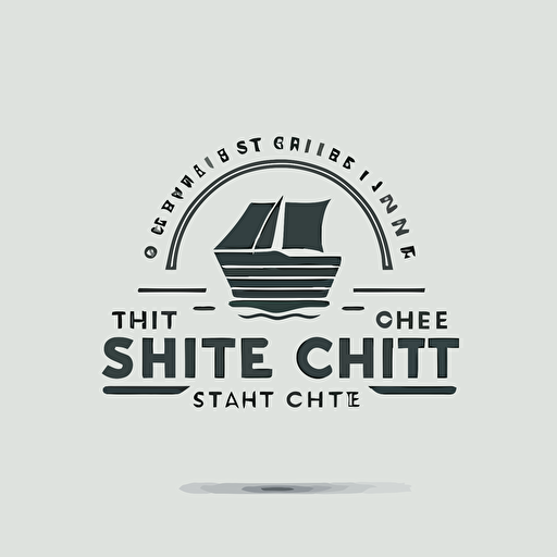 a minimal vector logo design for a mail company called "The Shipping Outlet", white background