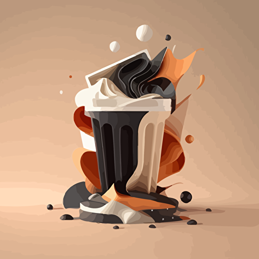 medium contrast, no burn highlights, flat white background, octane render, v-ray , vector art,