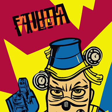 fallout 7 6 retro futurist illustration art butcher billy sticker colorful illustration highly detailed simple smooth clean vector curves jagged lines vector art smooth andy warhol style