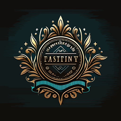 award badge logo, vector simple