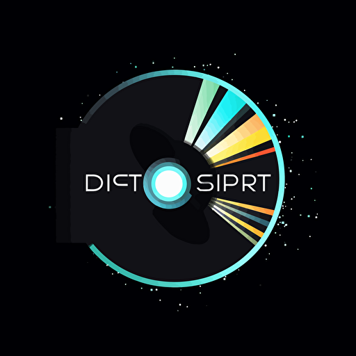 digital spotlight vector logo