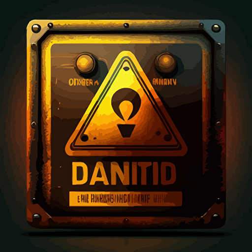 warning signal, danger, vector, illustration