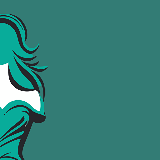 simple logo vector art teal dress