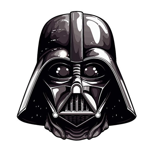 vector drawing of Darth Vader