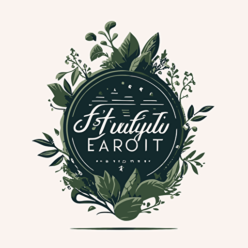 high quality clean vector logo for a lifestyle blog that provides budget friendly tips for adopting planet-saving eco-conscious habits.