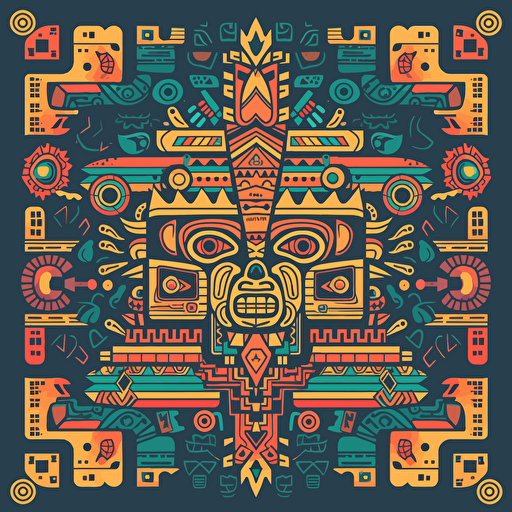 plaful aztec vector