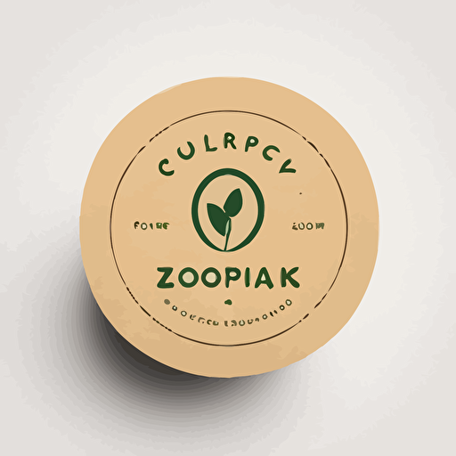 A minimalistic vector logo for the brand name "ecokupz" a revolutionary eco-friendly bio-degradable single-serve coffee pod kcup, earth-friendly, simple minimal, modern