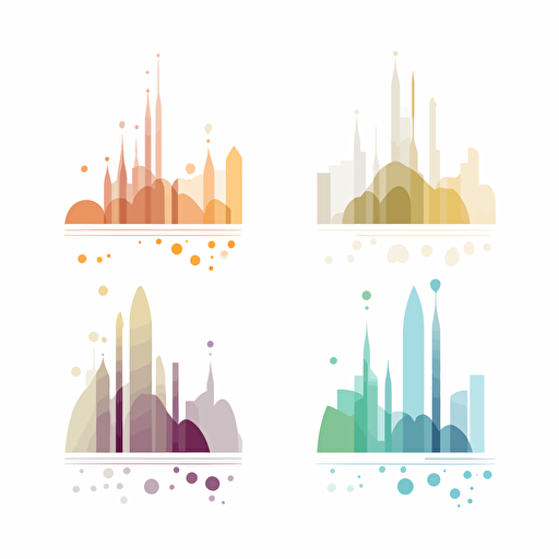 design a minimalist vector logo for a company specializing in environmental impact data visualization