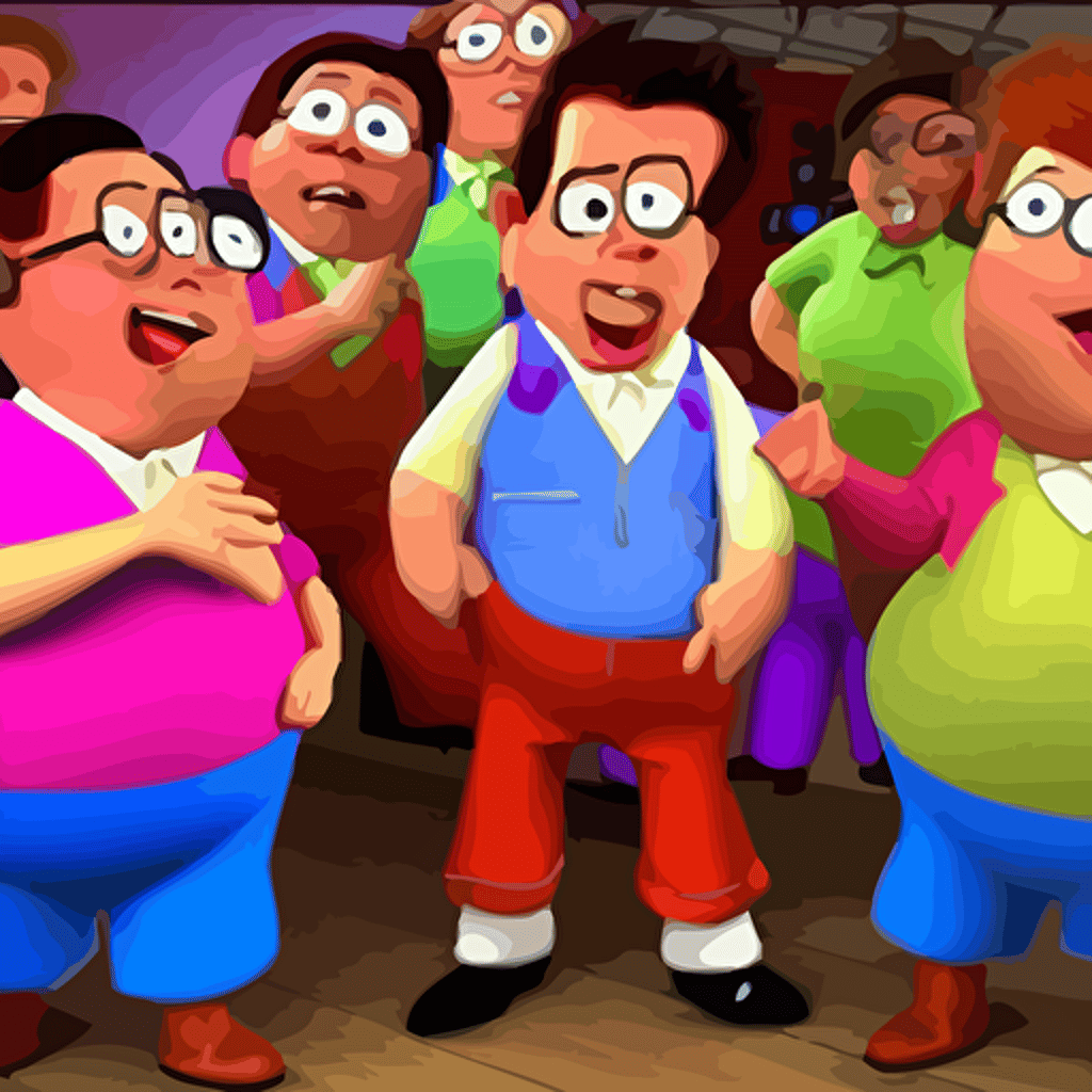 carl wheezer jimmy neutron partying dance floor 3d