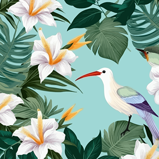 paradise vector perttern