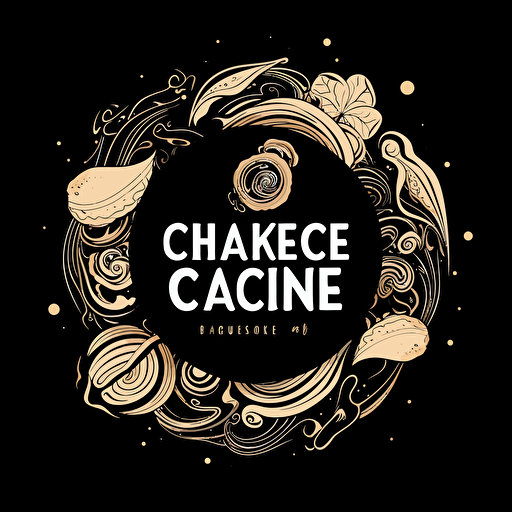 a vector black and white style logo for Baked Change. Baked Change: Savor my consciously crafted confections and know that you’re collaborating on a recipe for positive change. You may even feel the calm baked into each bite! Indulge with purpose. Bake Change. a vector black and white minimlaist logo style