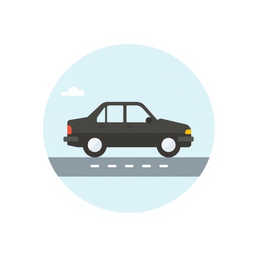 a car driving on a 