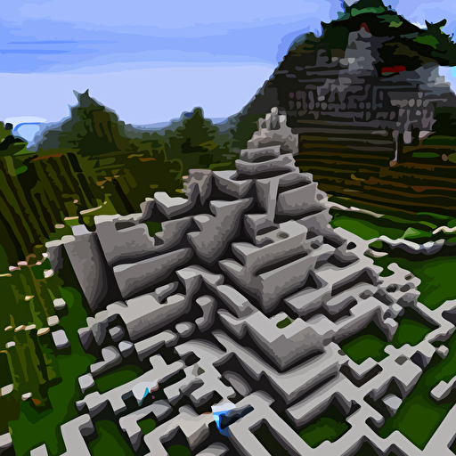 minecraft build road atlantis town hill grec greeble temple olymp glory sun shaft zeus sky tower statue pantheon ivy plant grow flower white marble gold incrusted legends adn red flag dynasty frank lloyd wright zaha hadid torch volume light stylized illustration 3d rim light minecraft rtx shader hyperrealistic masterpiece artstation cgsociety kodakchrome golden ratio