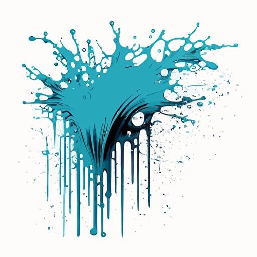 very simple basic vector art of water splash