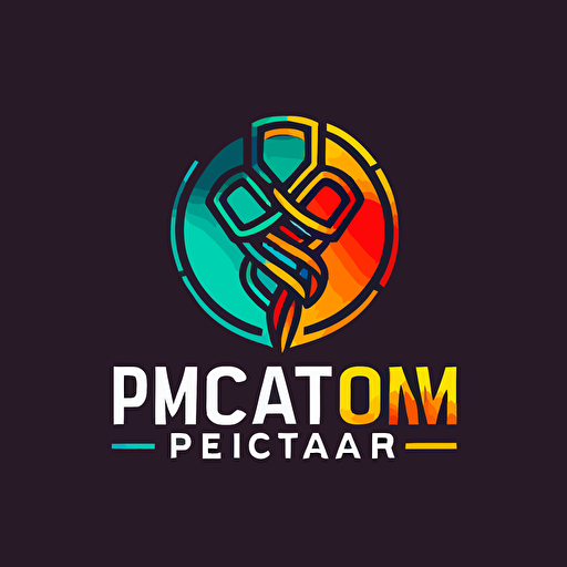 physician simple logo, bright colors, vector