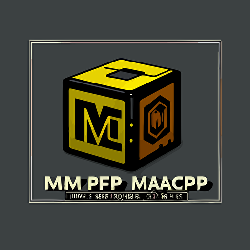 make M&P company logo, vector, electrical appliance business, simple, cube