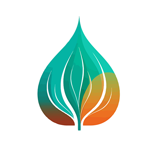 waterdrop flame leaf on white background, vector , Sustainability platform logo