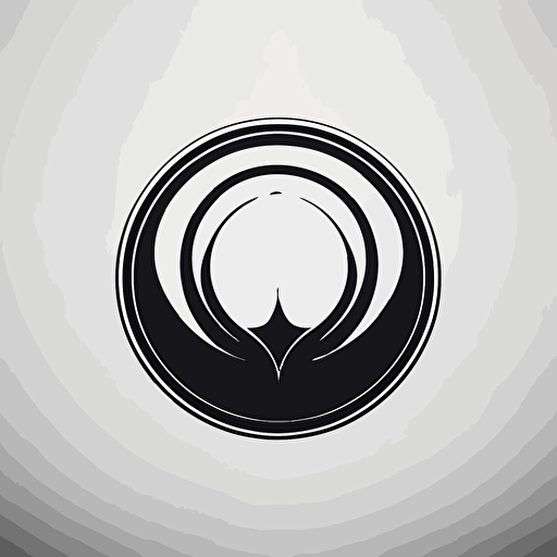 Clean minimilist logo for eternal circle vector