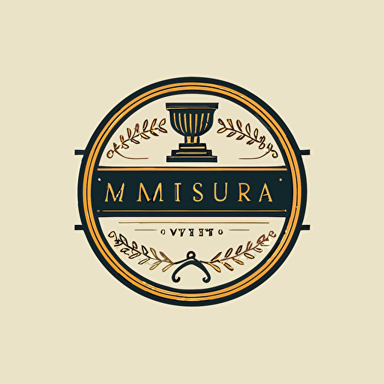 logo, museum antiques, minimal, vector, simple, flat,