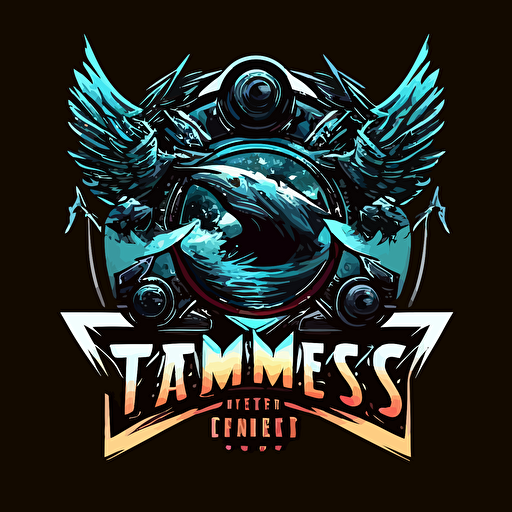 a vector logo for My video game business called Tempest Games