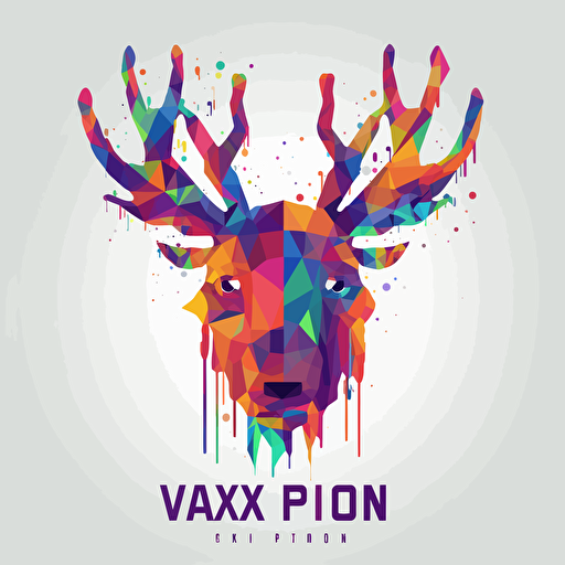 popart logo for AI powered tech and art web and video production company "Yukon Pixel" in ai style, abstract vector style on a white background
