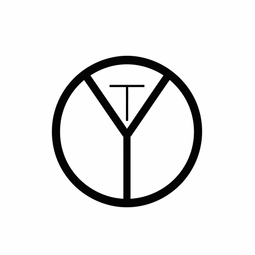 minimal logo, luxury fashion brand , black on white, 2d, vector