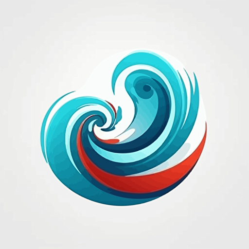 logo vague, dynamique, moderne, vectoriel