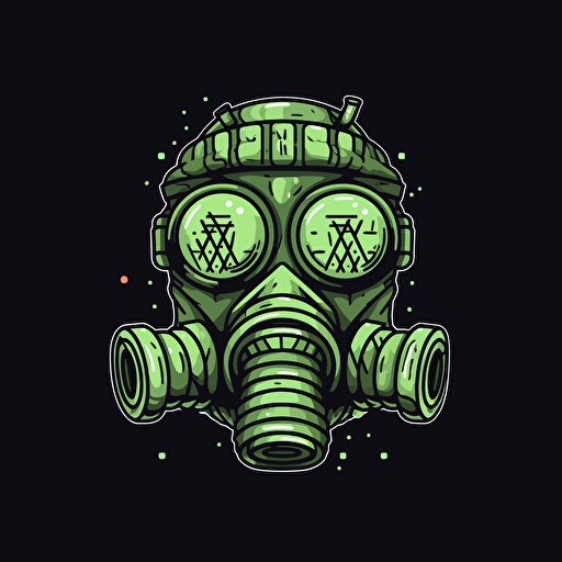 antigas mask, pixel art ::2 Transparent background, icon, Front, illtstration, vector