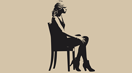 Taylor swift sitting on a chair