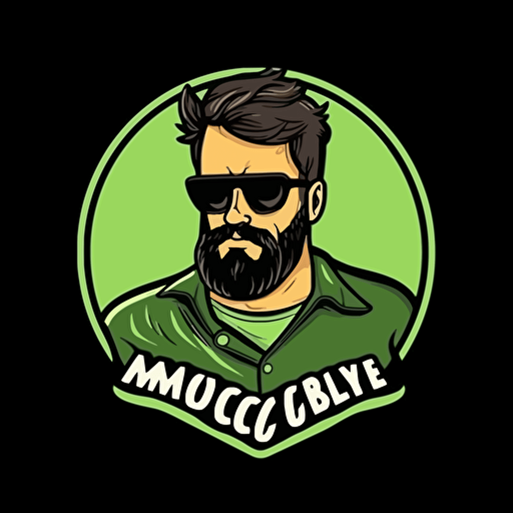 modern vector based logo for toxic masculinity, with boarder