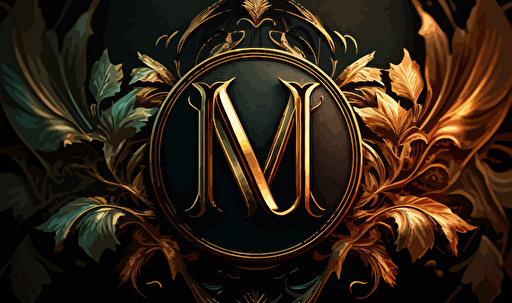 an elegant M::3 monogram, Sans Serif, vector logo, symbolizing a fashion clothing line –-v 5