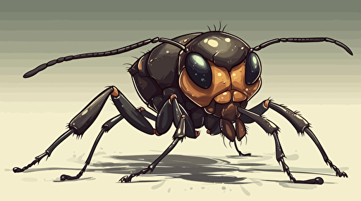 friendly huge ant vector,
