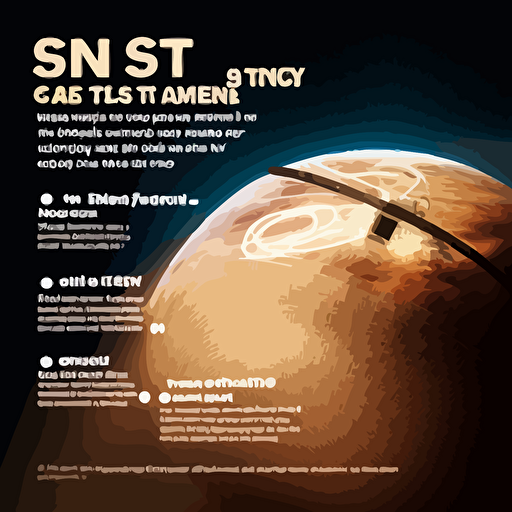 the text: 5G NTN JOURNEY in vector format with esa-based space satellites around the text
