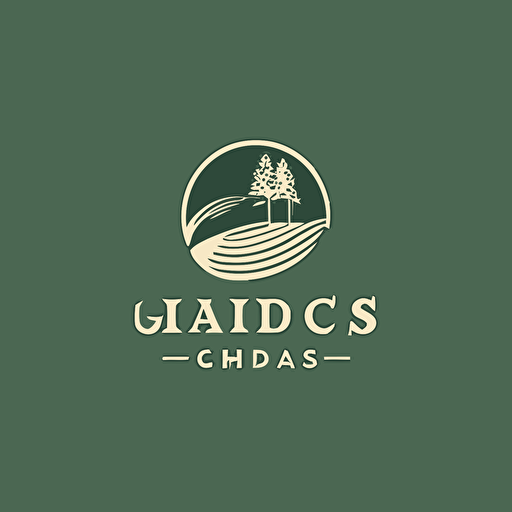 simple minimalistic logo for a golf company named JAMS, bicolor, vector