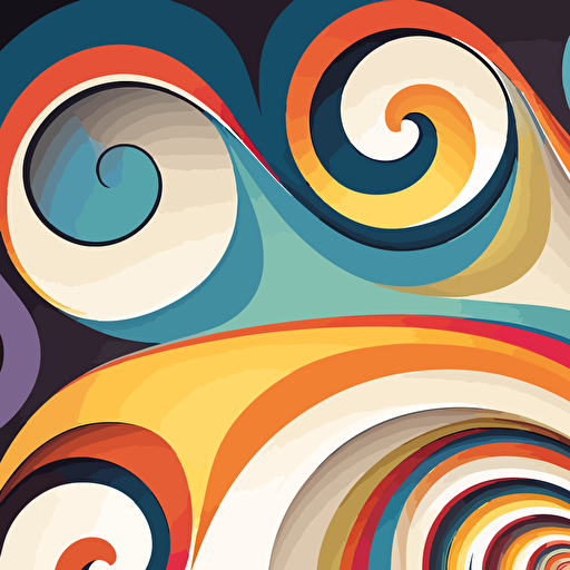 fun vector art, swirl patterns