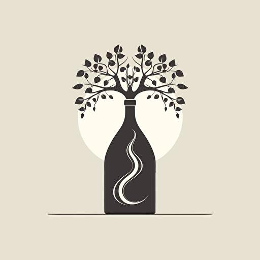 logo of wine producing company TOMAI, minimalistic, vector