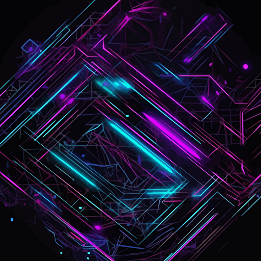 Texture futuristic ilustration. Made by iron and wires, futuristic style with details, neon colors. Vector style.