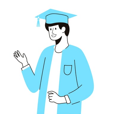 a man graduating from college