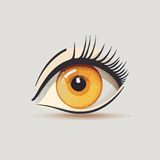 logo ,eye,deformation,deformation, vector ,simple ,flat ,low detail, smooth ,plain ,minimal ,straight design,white background,Kasiwa sato style