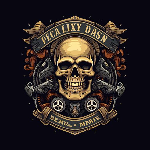 vector design of motorcycle parts shop logo