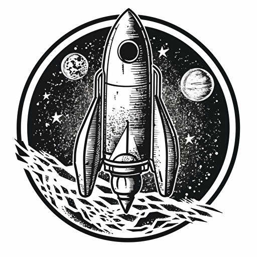 rocket baseball vector image