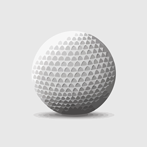 simple minimalist vector golf ball icon