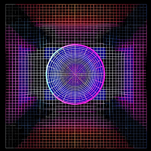 2d projector test pattern grid geometry. 2d vector