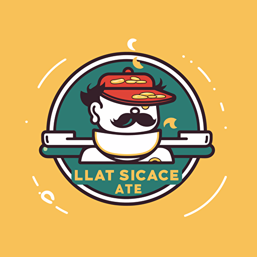 Simple logo design of hot pot restaurant, flat 2d, food, vector, company logo, macdonalds sing style, graffiti style, Lacoste sign style