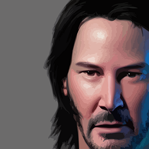 keanu reeves 3d modeling charter view pixar 4 k detailed super realistic