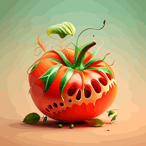 vector style tomato
