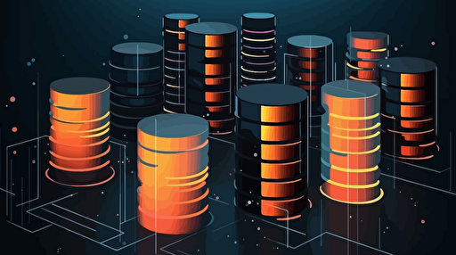 a database vectorielle, pro illustration,