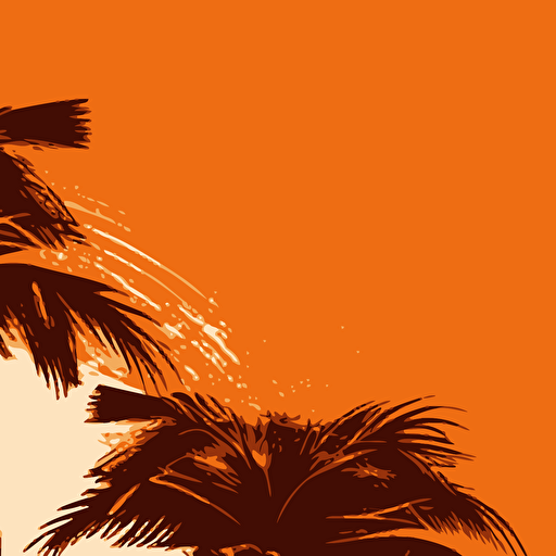 palms, beach, vector,